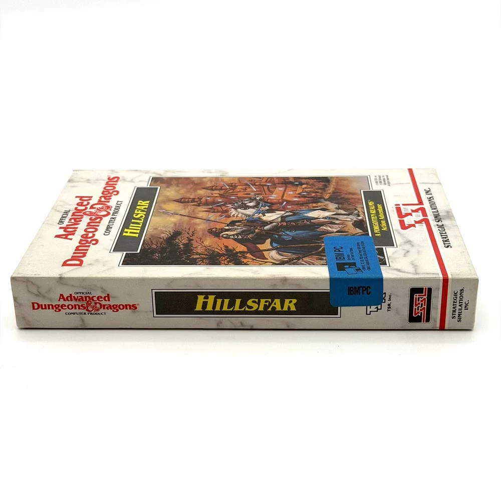Advanced Dungeons & Dragons: Hillsfar PC IBM Vintage SSI Game Big Box Wheel